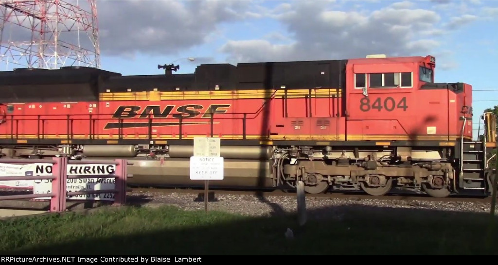 BNSF coal train DPU